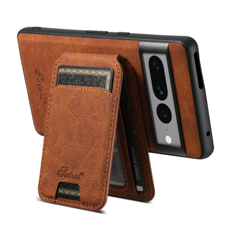 For Google Pixel 8 Pro Suteni H16 Litchi Texture Leather Detachable Wallet Back Phone Case(Blue)