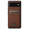 For Google Pixel 6 Suteni H16 Litchi Texture Leather Detachable Wallet Back Phone Case(Brown) - Google Cases by Suteni | Online Shopping South Africa | PMC TechLife | Buy Now Pay Later Mobicred