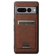 For Google Pixel 8a Suteni H16 Litchi Texture Leather Detachable Wallet Back Phone Case(Brown) - free shipping - PMC TechLife - Order now!