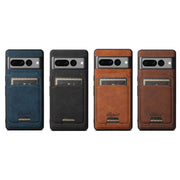 For Google Pixel 7 Suteni H16 Litchi Texture Leather Detachable Wallet Back Phone Case(Brown)