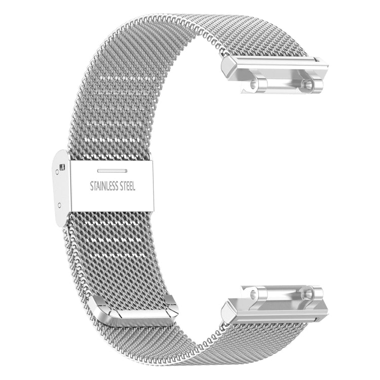 For Amazfit Active Edge A2212 Milan Mesh Single Buckle Watch Band(Silver)