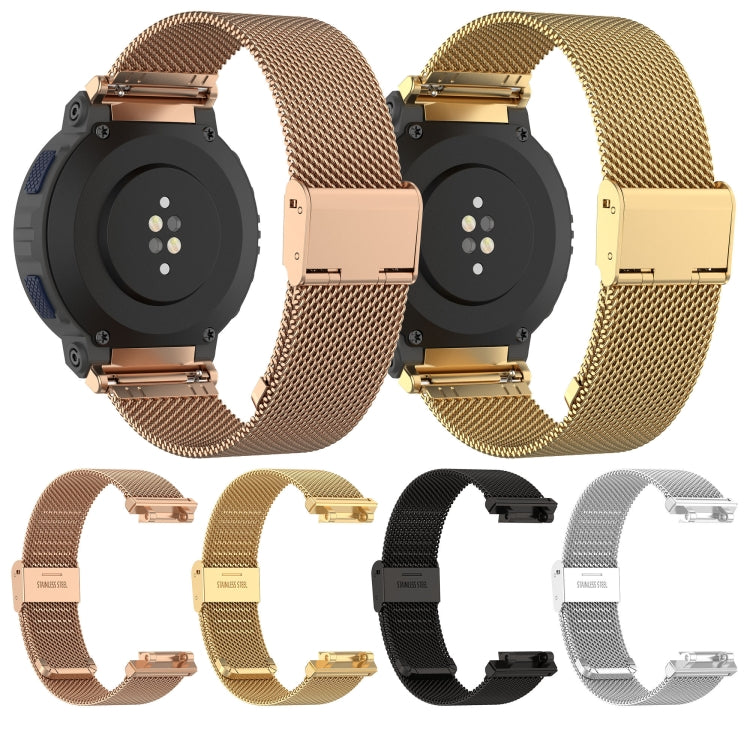 For Amazfit Active Edge A2212 Milan Mesh Single Buckle Watch Band(Silver)