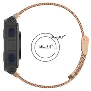 For Amazfit Active Edge A2212 Milan Mesh Single Buckle Watch Band(Gold)