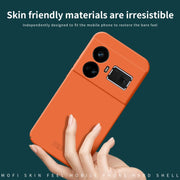 For Realme GT5 MOFI Qin Series Skin Feel All-inclusive PC Phone Case(Black)