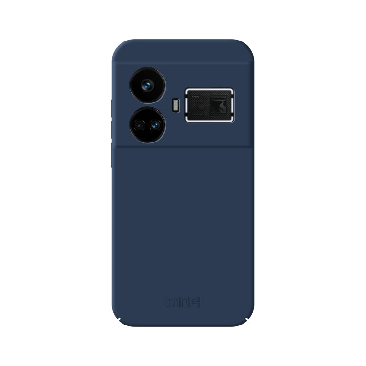 For Realme GT5 MOFI Qin Series Skin Feel All-inclusive PC Phone Case(Blue)