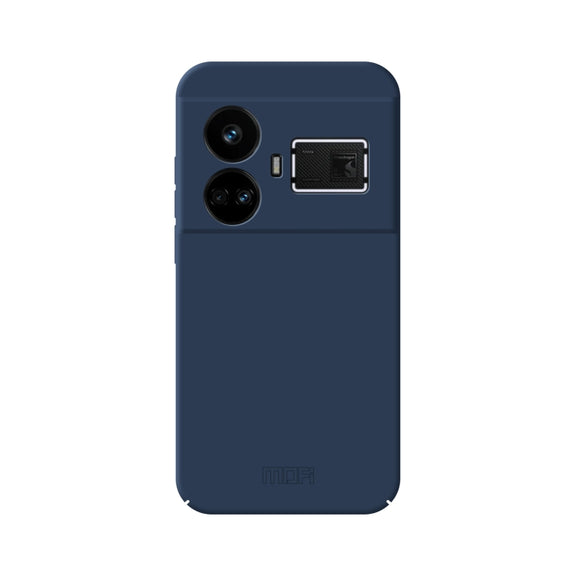 For Realme GT5 MOFI Qin Series Skin Feel All-inclusive PC Phone Case(Blue)