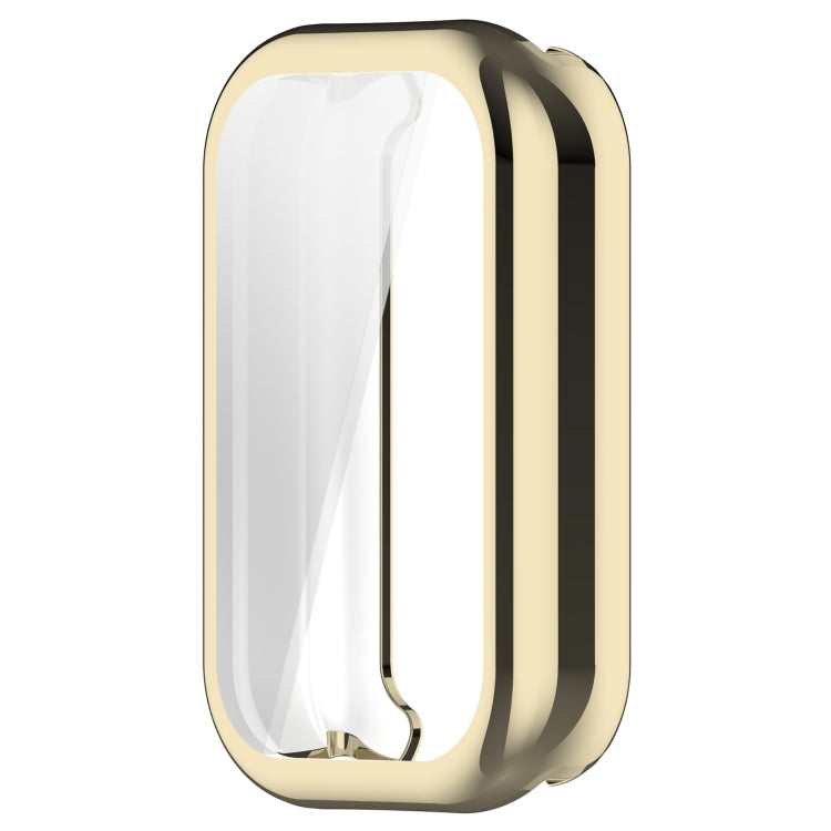 For Xiaomi Smart Band 8 Active Full Package TPU Electroplated Watch Protective Case(Light Gold)