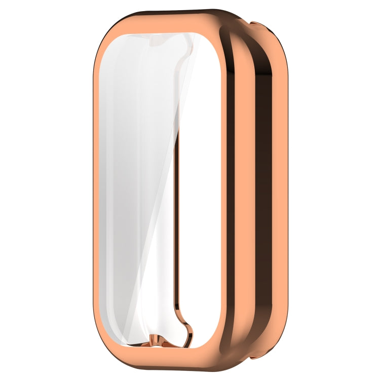 For Xiaomi Smart Band 8 Active Full Package TPU Electroplated Watch Protective Case(Rose Gold)