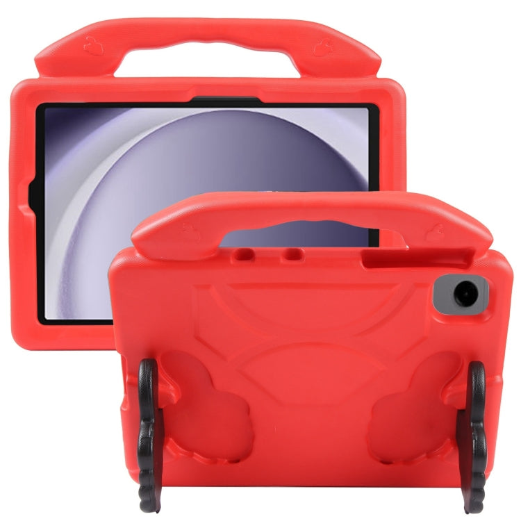 For Samsung Galaxy Tab A9+ 10.95 2023 Thumb Bracket EVA Shockproof Tablet Case(Red)