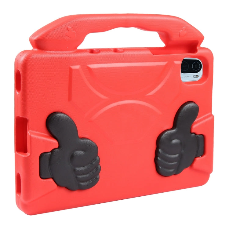 For Samsung Galaxy Tab A9+ 10.95 2023 Thumb Bracket EVA Shockproof Tablet Case(Red)