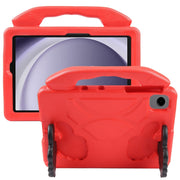For Samsung Galaxy Tab A9+ 10.95 2023 Thumb Bracket EVA Shockproof Tablet Case(Red)