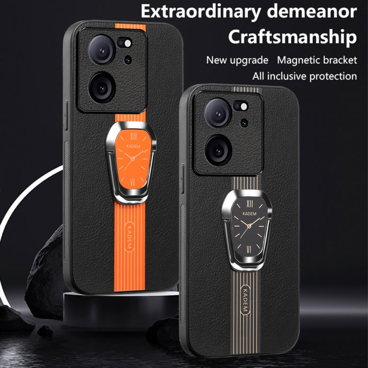 For Xiaomi Redmi K60 Ultra Magnetic Litchi Leather Back Phone Case with Holder(Green)