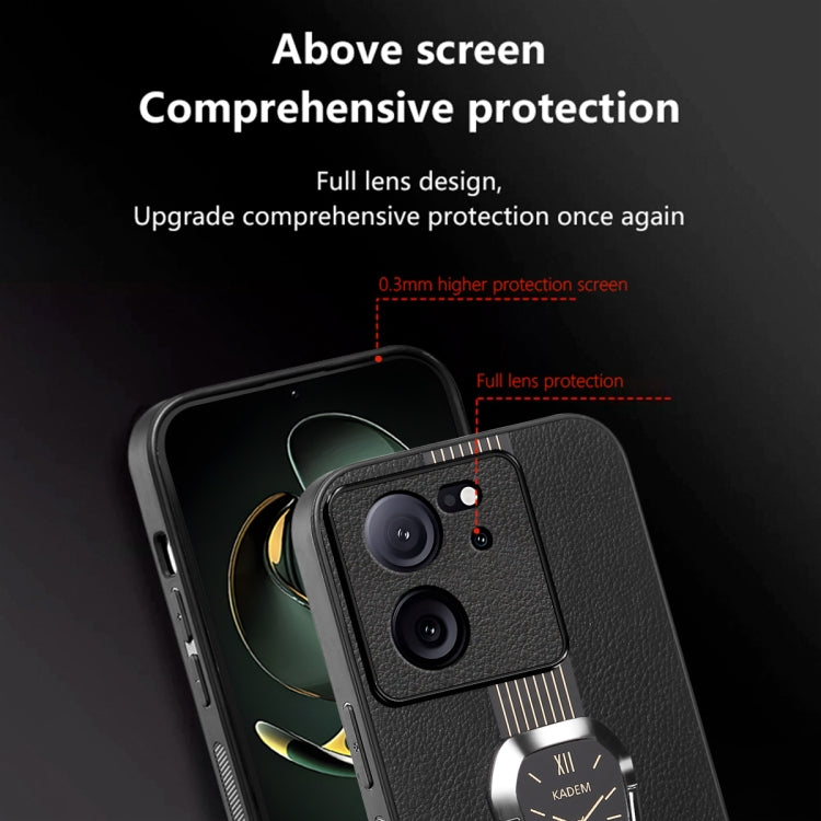 For Xiaomi Redmi K60 Ultra Magnetic Litchi Leather Back Phone Case with Holder(Green)