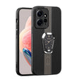 For Xiaomi Redmi Note 12 4G Magnetic Litchi Leather Back Phone Case with Holder(Black) - Xiaomi Cases by PMC TechLife | Online Shopping South Africa | PMC TechLife | Buy Now Pay Later Mobicred