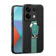 For Xiaomi Redmi Note 13 / 13 Pro Magnetic Litchi Leather Back Phone Case with Holder(Green) - Note 13 Pro Cases by PMC TechLife | Online Shopping South Africa | PMC TechLife | Buy Now Pay Later Mobicred