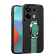 For Xiaomi Redmi Note 13 / 13 Pro Magnetic Litchi Leather Back Phone Case with Holder(Green)