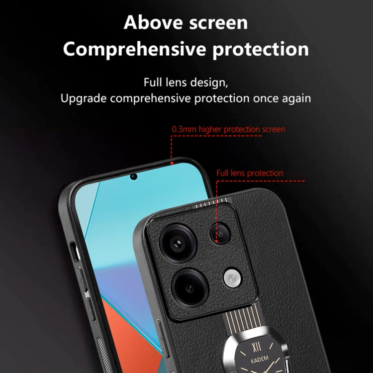 For Xiaomi Redmi Note 13 / 13 Pro Magnetic Litchi Leather Back Phone Case with Holder(Green)