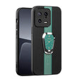 For Xiaomi 13 Magnetic Litchi Leather Back Phone Case with Holder(Green) - free shipping - PMC TechLife - Order now!