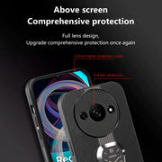 For Xiaomi Redmi A3 Magnetic Litchi Leather Back Phone Case with Holder(Green)