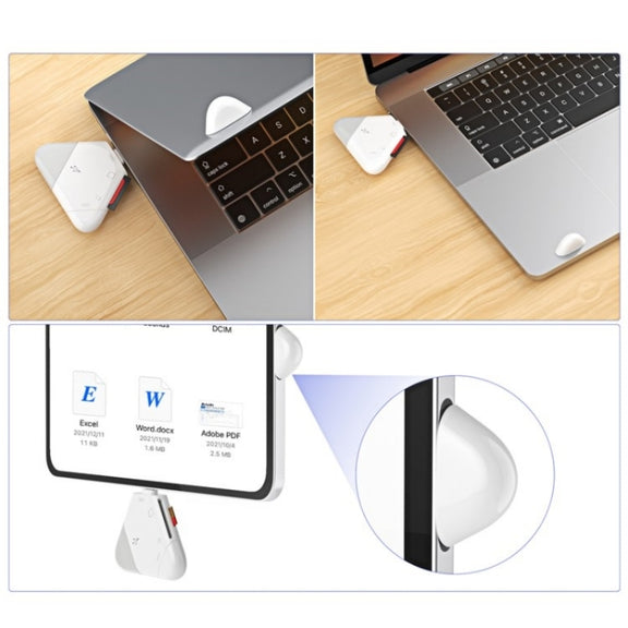 LCOPM For Type-C / USB Computer Android Magnetic Card Reader Tablet SD/TF OTG Card Reader