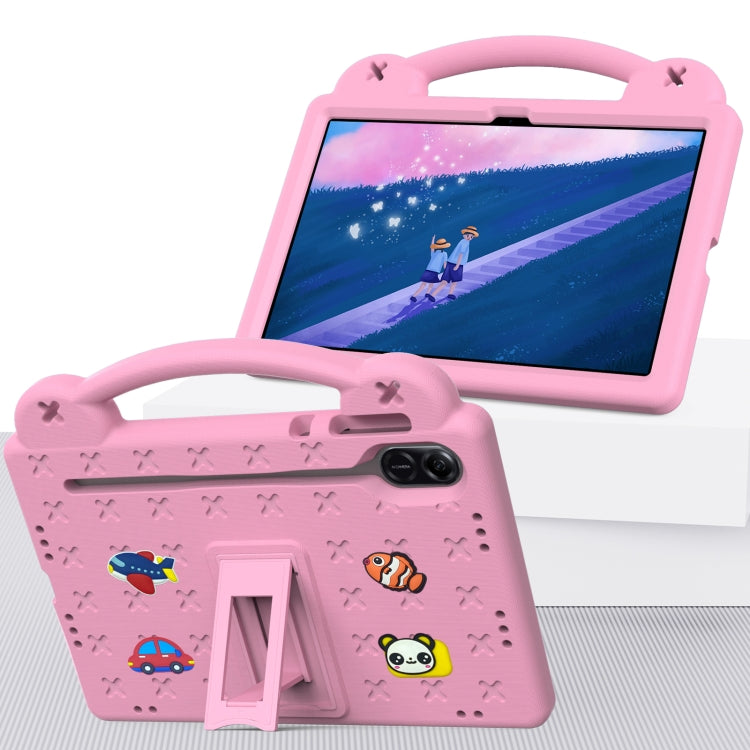 For Honor Pad X9 / X9 2024 Handle Kickstand Children EVA Shockproof Tablet Case(Pink)