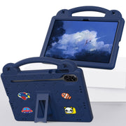 For Honor Pad X9 / X9 2024 Handle Kickstand Children EVA Shockproof Tablet Case(Navy Blue)
