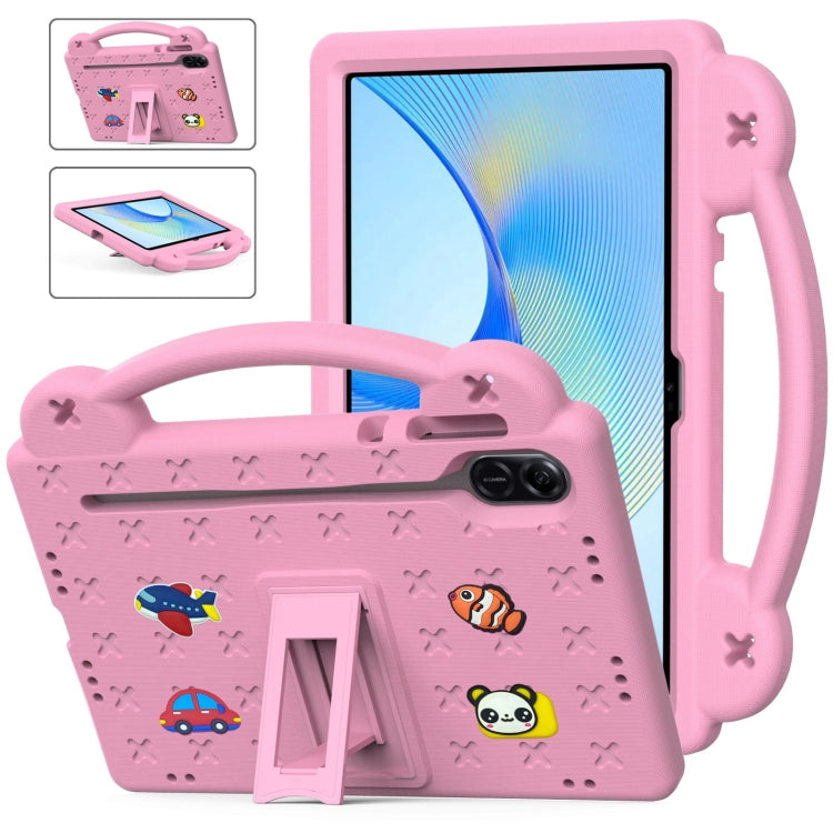 For Honor X8 Pro 11.5 Handle Kickstand Children EVA Shockproof Tablet Case(Pink)