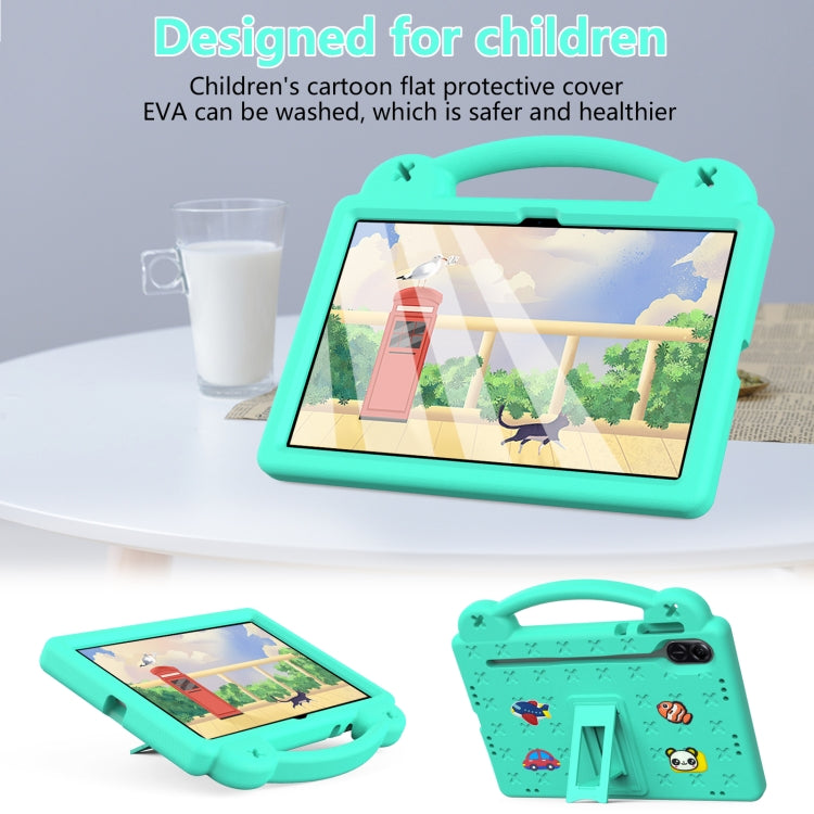 For Honor X8 Pro 11.5 Handle Kickstand Children EVA Shockproof Tablet Case(Mint Green)