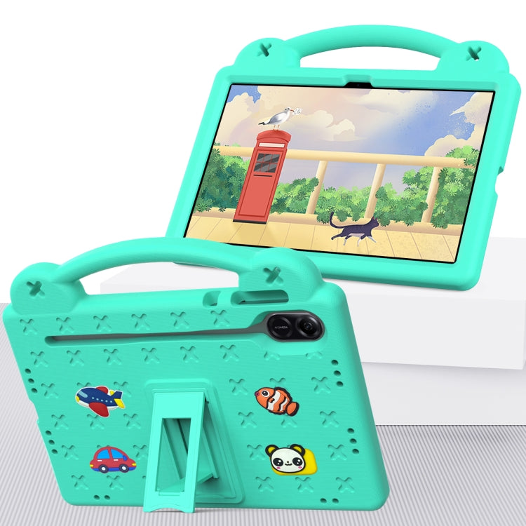 For Honor X8 Pro 11.5 Handle Kickstand Children EVA Shockproof Tablet Case(Mint Green)