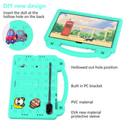 For Honor X8 Pro 11.5 Handle Kickstand Children EVA Shockproof Tablet Case(Mint Green)