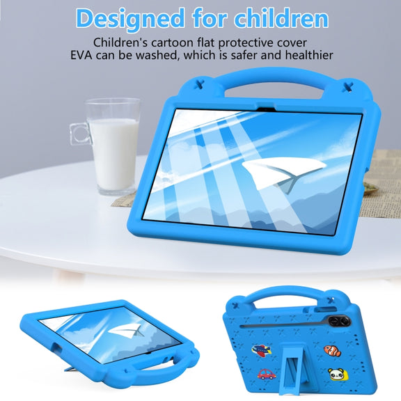 For Honor X8 Pro 11.5 Handle Kickstand Children EVA Shockproof Tablet Case(Sky Blue)