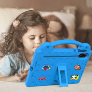 For Honor X8 Pro 11.5 Handle Kickstand Children EVA Shockproof Tablet Case(Sky Blue)