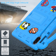 For Honor X8 Pro 11.5 Handle Kickstand Children EVA Shockproof Tablet Case(Sky Blue)