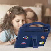 For Honor X8 Pro 11.5 Handle Kickstand Children EVA Shockproof Tablet Case(Navy Blue)