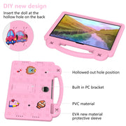 For Honor Pad 9 2023 12.1 Handle Kickstand Children EVA Shockproof Tablet Case(Pink)