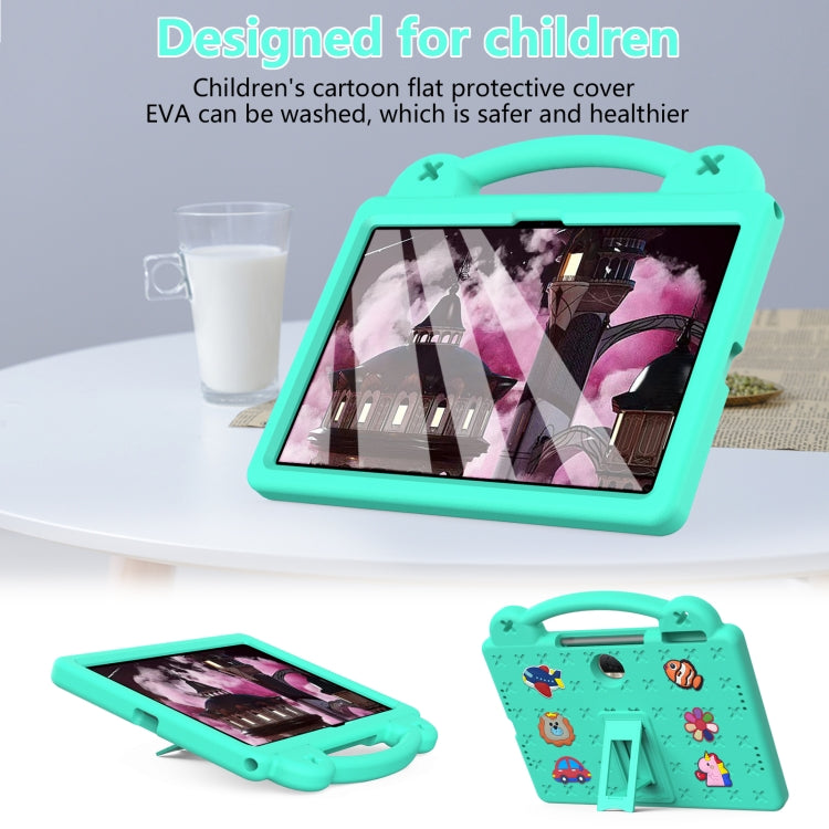 For Honor Pad 9 2023 12.1 Handle Kickstand Children EVA Shockproof Tablet Case(Mint Green)