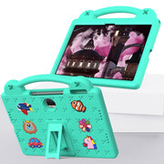 For Honor Pad 9 2023 12.1 Handle Kickstand Children EVA Shockproof Tablet Case(Mint Green)