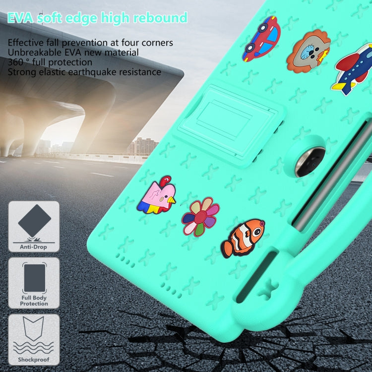 For Honor Pad 9 2023 12.1 Handle Kickstand Children EVA Shockproof Tablet Case(Mint Green)