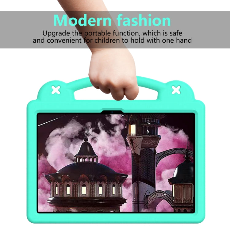 For Honor Pad 9 2023 12.1 Handle Kickstand Children EVA Shockproof Tablet Case(Mint Green)