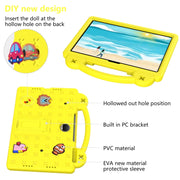 For Honor Pad 9 2023 12.1 Handle Kickstand Children EVA Shockproof Tablet Case(Yellow)