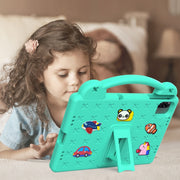 For Honor Pad X8a Handle Kickstand Children EVA Shockproof Tablet Case(Mint Green)