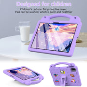 For Honor Pad X8a Handle Kickstand Children EVA Shockproof Tablet Case(Light Purple)
