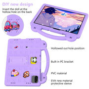 For Honor Pad X8a Handle Kickstand Children EVA Shockproof Tablet Case(Light Purple)