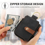 For Motorola Razr 40 Retro Skin-feel Ring Multi-card Wallet Phone Case(Black)