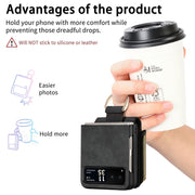 For Motorola Razr 40 Retro Skin-feel Ring Multi-card Wallet Phone Case(Black)