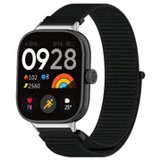For Redmi Watch 4 / Watch 5 Nylon Loop Metal Connector Watch Band(Black)