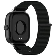 For Redmi Watch 4 / Watch 5 Nylon Loop Metal Connector Watch Band(Black)