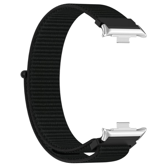 For Redmi Watch 4 / Watch 5 Nylon Loop Metal Connector Watch Band(Black)