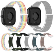 For Redmi Watch 4 / Watch 5 Nylon Loop Metal Connector Watch Band(Black)
