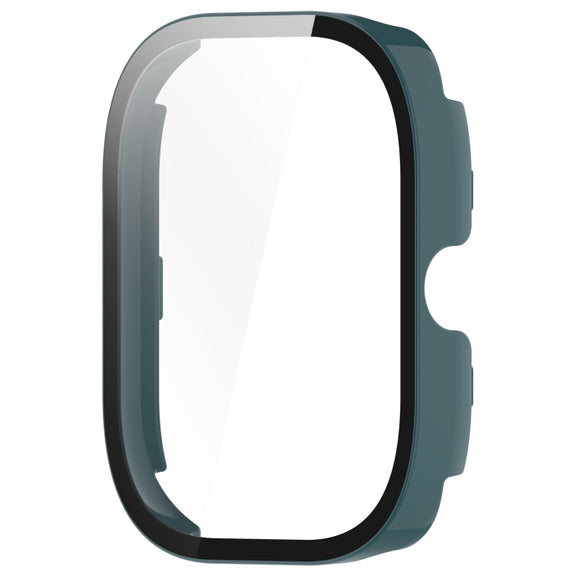 For Redmi Watch 4 Tempered Film Integrated PC Watch Protective Case(Pine Green)